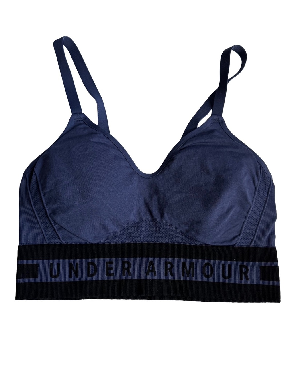 Under Armour Navy & Black Women's Pullover Compression Sports Bra